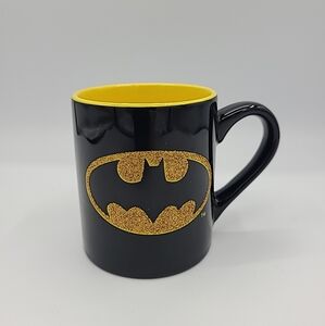 Gold Glitter Batman Coffee Mug